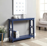 Convenience Concepts Omega Console Table with Shelf, Cobalt Blue Convenience Concepts