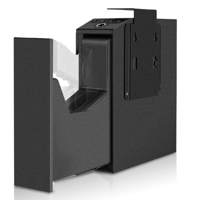 Biometric Gun Safe for Handgun,3 Ways Quick Access Pistol Safe with Fingerprint, PIN Code, Key,Handgun safe used for Nightstand, Bed side, Wardrobes, Wall or Other Hidden Corners