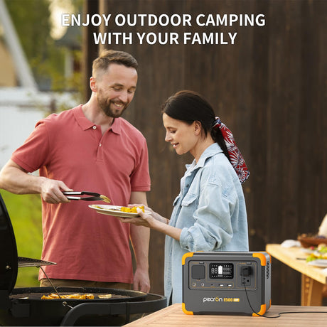 Pecron E500LFP Solar Generator with 100W Solar Panel, 576Wh LiFePO4 Battery, 2x600W AC Outlets Power Station, Fast Charging Portable Power Station for Home Use, RV, Camping, CPAP, Emergencies pecron