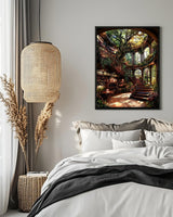 Luckyrichrui Book Diamond Art Kits for Adults, 5D Diamond Painting Kit for Beginner, DIY Full Drill Landscape Diamond Art, Home Wall Decor 11.8x15.8 Inch Luckyrichrui