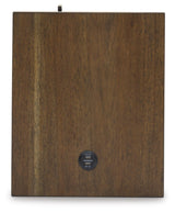 Signature Design by Ashley Moriville Rustic Farmhouse End Table with 1 Cabinet Door and USB Ports, Brown Signature Design by Ashley