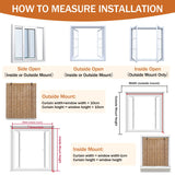 PHUSTJKL Blinds Roll Up Shade Bamboo Reed Roll Up with Lifter, Sun Protection Blackout Privacy Breathable Coffee Reed Curtains for Indoor/Outdoor, Easy to Install (Coffee-Black Line, 28x60in(WxH)) PHUSTJKL