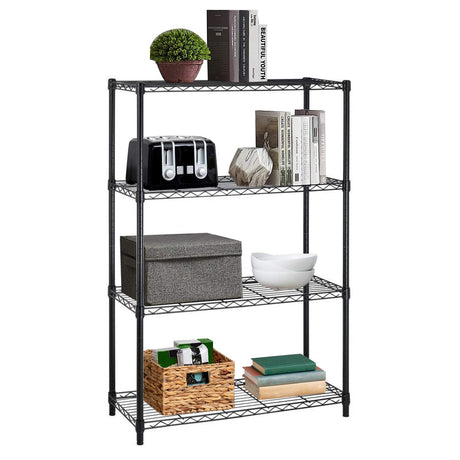 14x36x54 Inch 4-Shelf Storage Shelves Heavy Duty Shelving Unit for Kitchen Metal Shelves Garage Organizer Wire Rack Shelving Storage Unit Shelf Adjustable Utility NSF Certification Commercial BestOffice