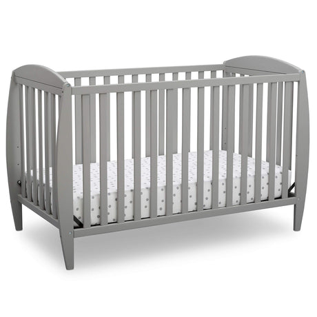 Delta Children Taylor 4-in-1 Convertible Baby Crib, Easy to Assemble, Sustainable New Zealand Wood, Grey Delta Children