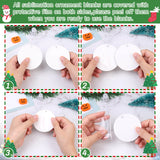 3" Round Sublimation Ornament Blanks, 30 Pieces - For Christmas Tree Decor and DIY Crafts (3 inches) Billbotk