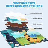 Magnetic Puzzles for Kids Ages 3-5, 3 in 1 Animals Toddlers Magnet Jigsaw Puzzle Book, Kids Travel Road Trip Puzzle Toys for Boys and Girls Ages 4-8 (Animal(9-12-16)) BBtinker