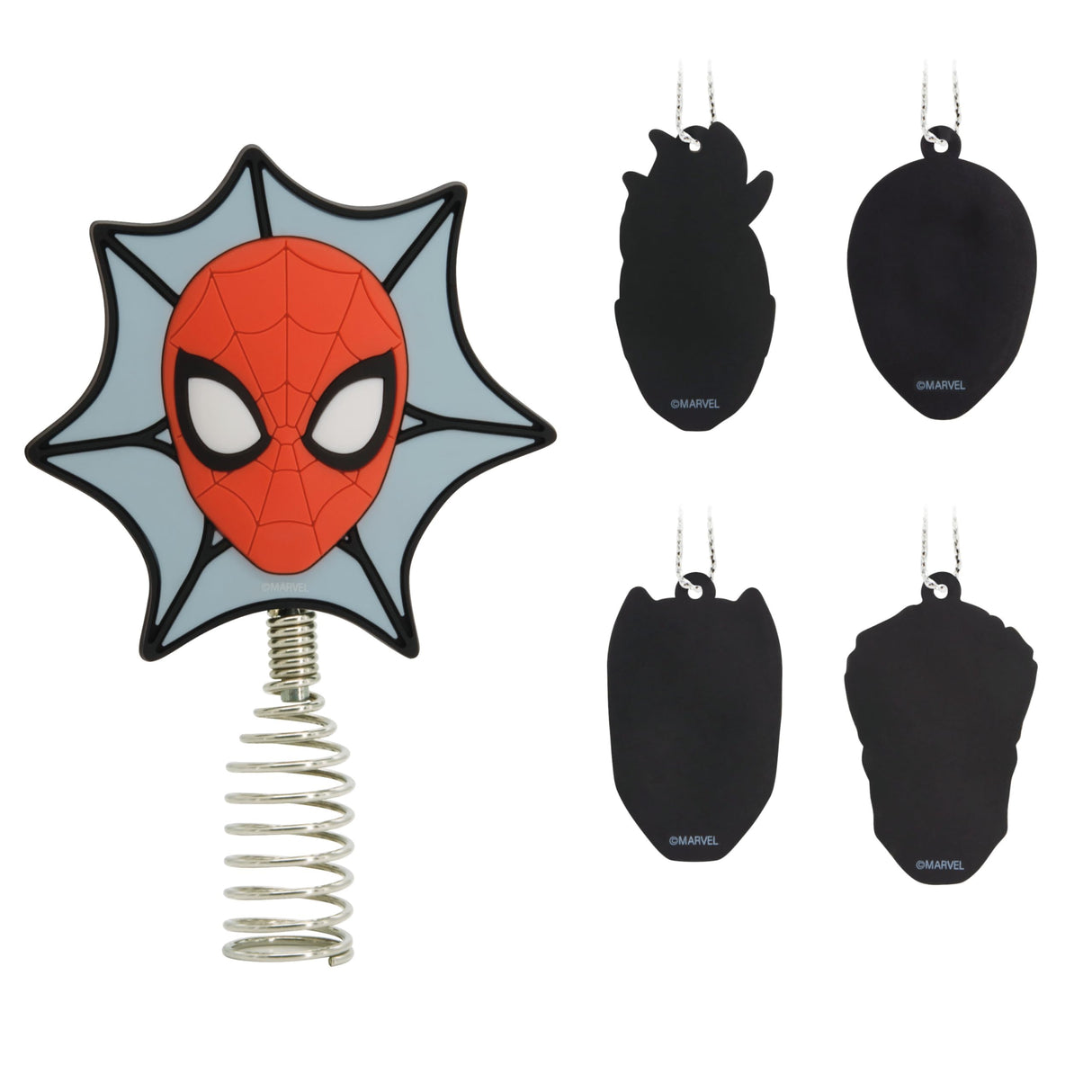 Hallmark Marvel Super Heroes Mini Christmas Tree Topper and Ornaments, Set of 5 Hallmark