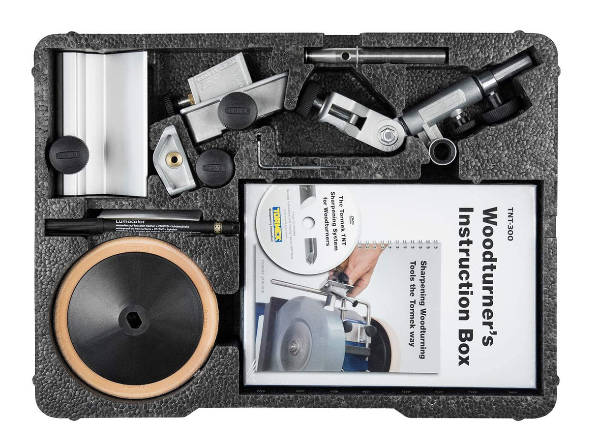 Tormek TNT-808 Woodturner’s Kit - A Complete Turning Tool Sharpener Kit for Tormek Water Cooled Sharpening Systems – Includes Jigs to Shape and Sharpen Turning Tools Tormek