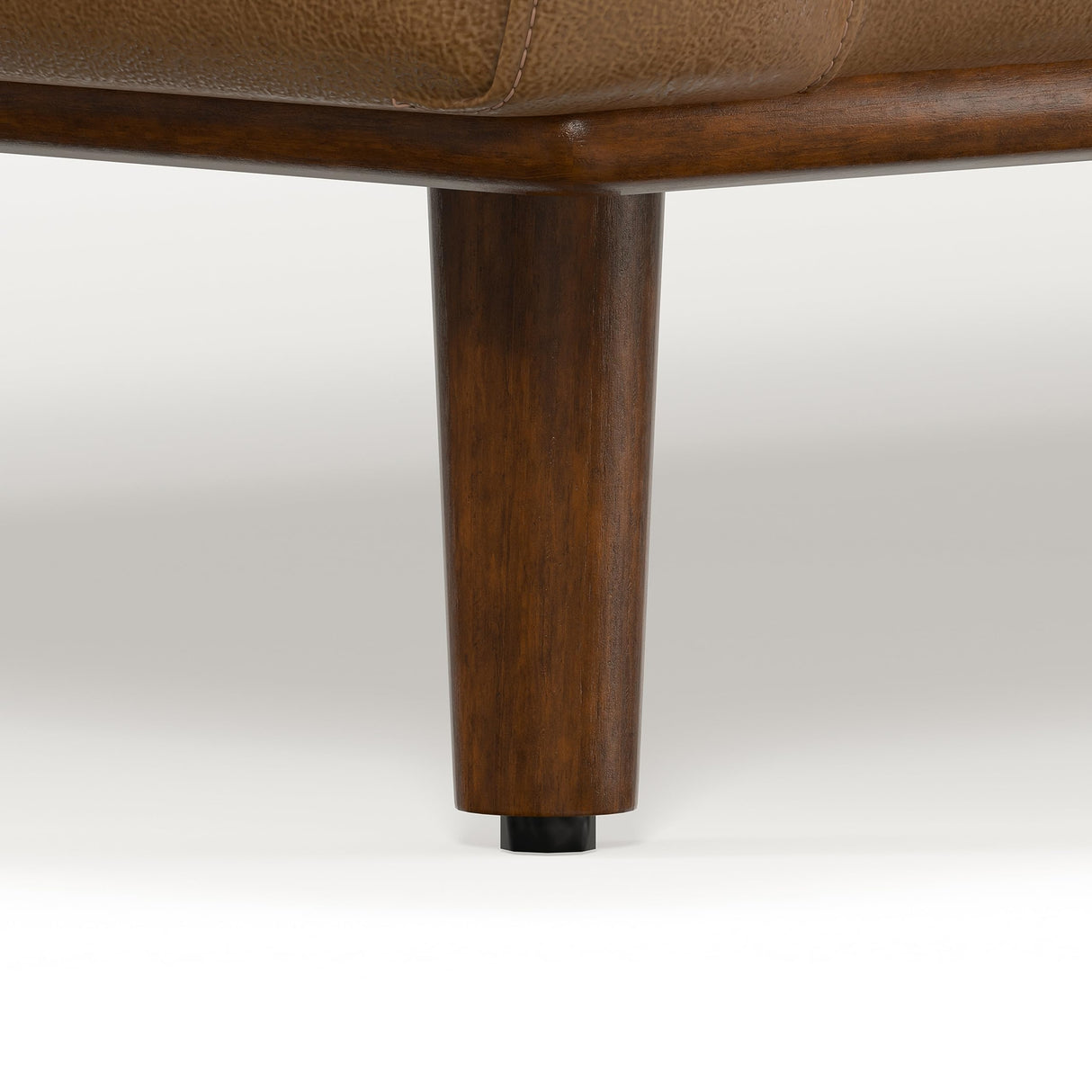 SIMPLIHOME Morrison 72-inch Wide Sofa in Caramel Brown Top Grain Genuine Leather, Mid-Century Modern-Style Loveseat for Living Room, Single Bench Cushion, Removable Back Cushions, 2 Bolster Pillows SIMPLIHOME