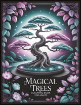 Magical Trees - Stress Relief Coloring Book for Adults: 60 exquisite designs of beautiful mini-trees to color WoodArtSupply