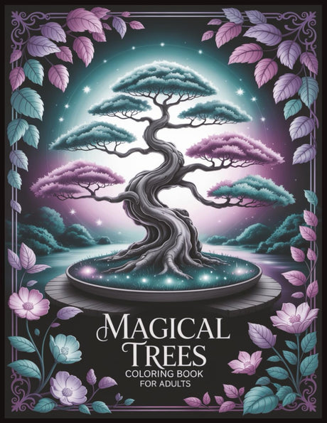 Magical Trees - Stress Relief Coloring Book for Adults: 60 exquisite designs of beautiful mini-trees to color WoodArtSupply
