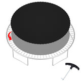 SPORTYOUTH Trampoline Replacement Jumping Mat 12ft, Fits 5.5" Springs 72 V-Hooks 12 Foot Round Trampoline Frames - EXCLUDING Frame & Spring SPORTYOUTH