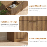 NOVAMAISON Dresser for Bedroom with 9 Drawer, 63” Wide Wooden Dresser Mid Century Chest of Drawers with Metal Handle, Dressers TV Stand Storage Organizer for Closet, Bedroom, Living Room, Natural Wood NOVAMAISON