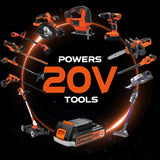 POBNRA Battery Replacement for Black and Decker 20v Lithium Battery (LBXR20),Compatible with All Black and Decker 20V MAX Power Tools LBXR2020 LBX20 LBXR2520 LB2X4020 LB2XR20 POBNRA