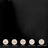 Modular Sectional Sofa, 108" L-Shaped Boneless Couch with Deep Seat, Corduroy Cloud Couch for Living Room, Bedroom, No Assembly Required, Ship in a Box, Black RUMBALUXY