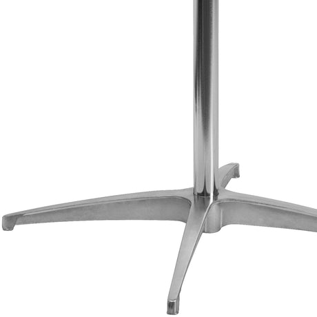 Flash Furniture Lars 30'' Round Wood Cocktail Table with 30'' and 42'' Columns, Adjustable Wood Bar Height Table for Events or Home Use, Natural Flash Furniture