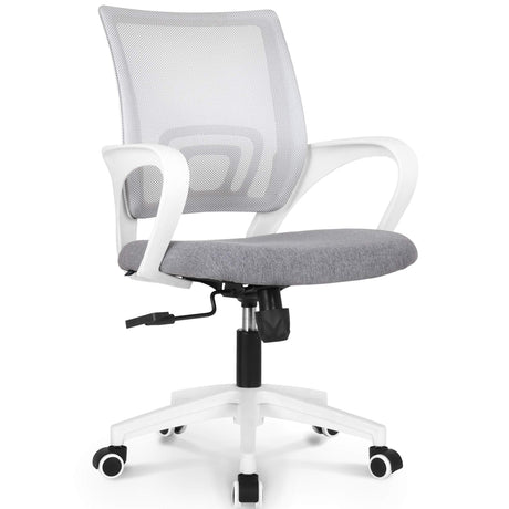 NEO CHAIR Office Chair Computer Desk Chair Gaming Ergonomic Mid Back Cushion Lumbar Support with Comfy Mesh Adjustable Swivel Rolling Home (Grey) NEO CHAIR