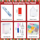 Christmas Diamond Painting Kits for Adults Red Truck Diamond Art Kits for Adults DIY 5D Diamond Painting Kits for Beginners Home Wall Decor 12x16inch Mandun