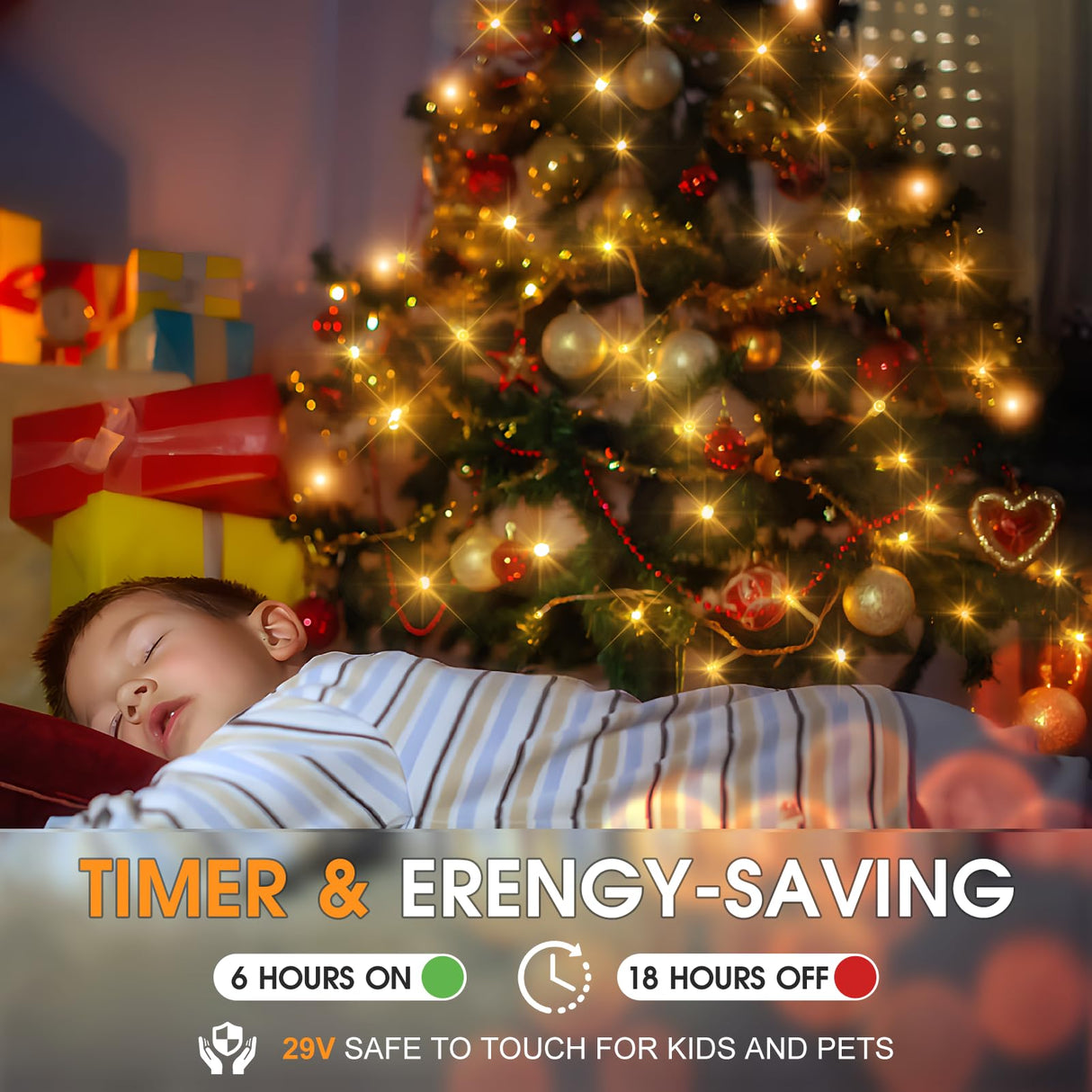 KNONEW 403FT 1000 LED Christmas Lights Outdoor String Lights 8 Modes & Timer Fairy Light Plug in Waterproof LED String Lights for Xmas Yard Tree Wedding Party Holiday Decorations (Warm White) KNONEW