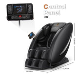 Massage Chair Full Body, Zero Gravity Massage Chair with 8 Fix Rollers, Foot Massage, Heating, Auto Modes, Full Body Airbag, Touch Screen Controller, Phone Controller, Home Massage for Back Fatigue Msutree