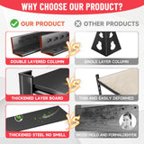 78"H Storage Shelves Metal Shelving Unit and Storage 5 Tier Utility Rack Shelf Organizer Adjustable Shelves for Garage, Basement, Pantry, Commercial, Warehouse, Industrial, Black(35.4"Wx12"Dx77.5"H) PRESTELION