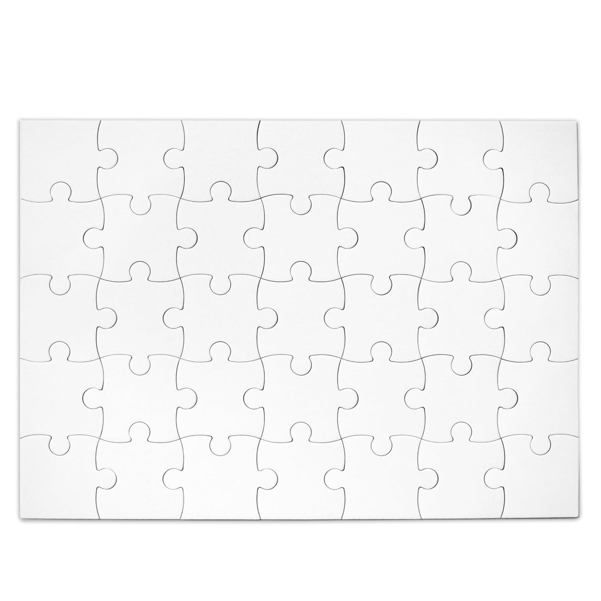 Blank Puzzle 23x16 inches, 35 Pieces - Ideal for Wedding Birthday Party and Special Events, DIY Painting, Art and Craft Projects, Guest Book Alternative UNITED CREATIVE