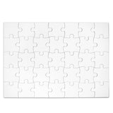 Blank Puzzle 23x16 inches, 35 Pieces - Ideal for Wedding Birthday Party and Special Events, DIY Painting, Art and Craft Projects, Guest Book Alternative UNITED CREATIVE