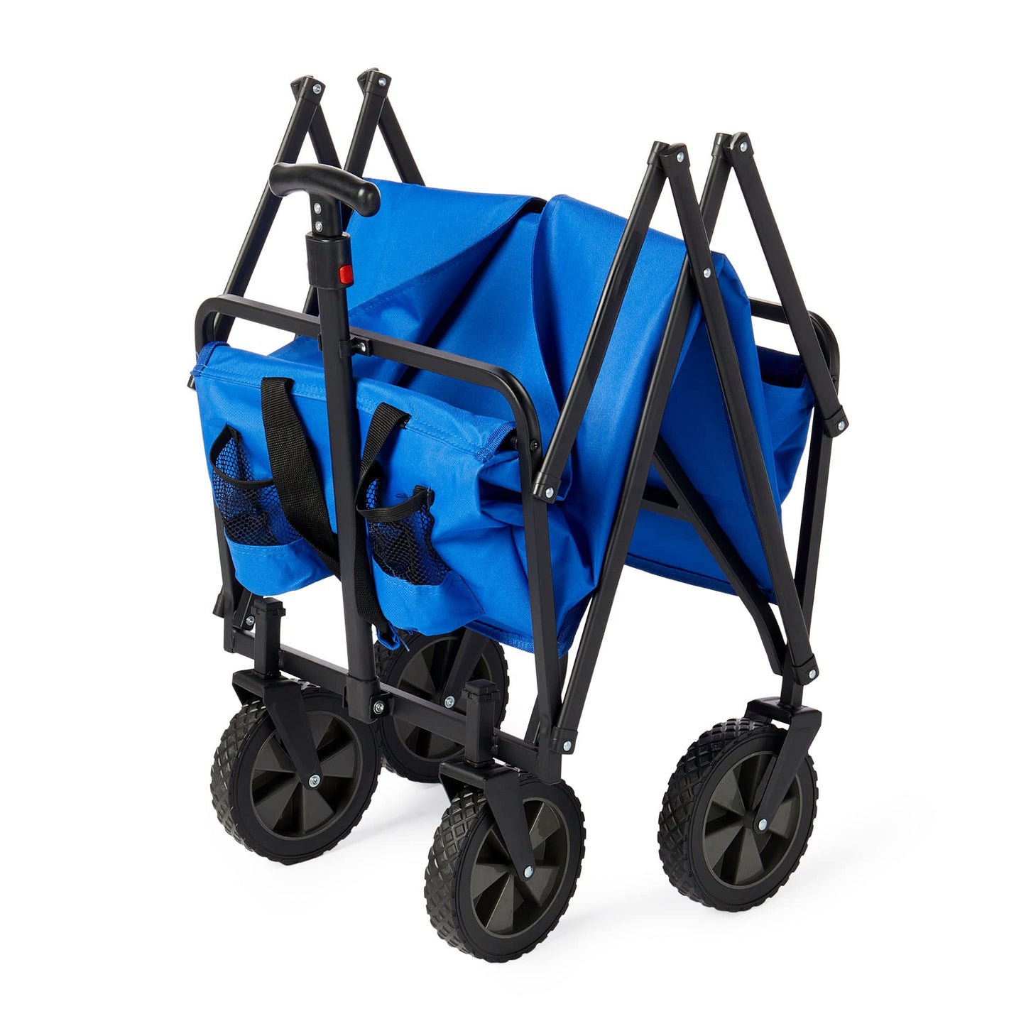 Seina Compact Folding 150-Pound Capacity Utility Cart, Royal Blue - WoodArtSupply