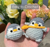Weronique Penguin is a Challenging Crochet kit for Beginners, Step-by-Step Crochet Tutorial Help The Crafter to Easily Get Started, DIY Crochet Knitting Material Kit Included All The Necessary Tools Weronique