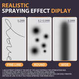 XDOVET Professional Dual Action Airbrush Kit with 7ml Metal Paint Cup and Side Pot - Ideal for Tattoos, Makeup, Nails, Models - 0.2/0.3/0.5mm Needle - Complete Airbrush Kit XDOVET