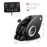 Massage Chair Full Body, Zero Gravity Massage Chair with 8 Fix Rollers, Foot Massage, Heating, Auto Modes, Full Body Airbag, Touch Screen Controller, Music Player, Home Massage for Back Fatigue Msutree