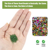 Ybxjges 24000Pcs 2mm Glass Seed Beads Kit, with 28 Colors Small Beads Kit for Girls,Women and Adults,Bracelets, Necklaces,Earring,Jewelry Making Supplies Ybxjges