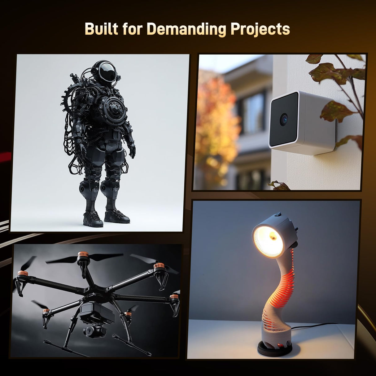 Creator Carbon Fiber ASA Black Filament 1.75mm, 1KG (2.2lbs) Carbon Fiber Reinforced ASA 3D Printer Filament, Compatible with Hardened Steel Nozzle Creator