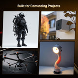 Creator Carbon Fiber ASA Black Filament 1.75mm, 1KG (2.2lbs) Carbon Fiber Reinforced ASA 3D Printer Filament, Compatible with Hardened Steel Nozzle Creator