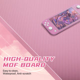 HKLGorg L Shaped Desk Gaming Desk, 50.4’’ Computer Desk, Gaming Table with Monitor Stand Corner Desk with MDF Board Surface, Home Office Desk for Girl Women Gift for Gaming Working Study, Pink HKLGorg