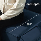 Belffin Modular Sectional Sofa with Storage Seats Velvet L Shaped Corner Couch Convertible Sectional Sofa with Chaise (Blue, L Shape-1)… Belffin