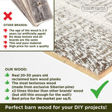 White Reclaimed Barnwood Planks Weathered Distressed Antique Tile Slat Boards for Paneling Wood Wall Wooden Backdrop Rustic Farmhouse Decor Backsplash DIY Crafts 47" Length (12, Width 5 inс) RFH