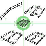 Vehowy 3 Inch Box Spring Full, Low Profile Box Spring Full Size, Metal Bed Base,Heavy Duty Mattress Foundation, Non-Slip,Easy Assembly Vehowy
