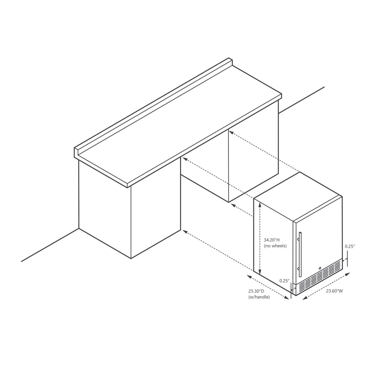 NewAir 24" Built-in 160 Can Outdoor Beverage Fridge in Weatherproof Stainless Steel with Auto-Closing Door and Easy Glide Casters. New Air Mini Fridge, Built-In or Freestanding Outdoor Fridge NewAir