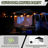 MordenApe Sunshade Sidewall for 10x10 Pop Up Canopy Gazebos Tent - Straight Leg, Instant Waterproof Canopy SunWall, 1 Pack Canopy Sidewall Only (Spliceable, White) MordenApe