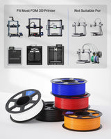 ELEGOO PETG Filament 1.75mm Blue 1KG, 3D Printer Filament Dimensional Accuracy +/- 0.02 mm, 1kg Spool(2.2lbs) Fits for Most FDM 3D Printers ELEGOO