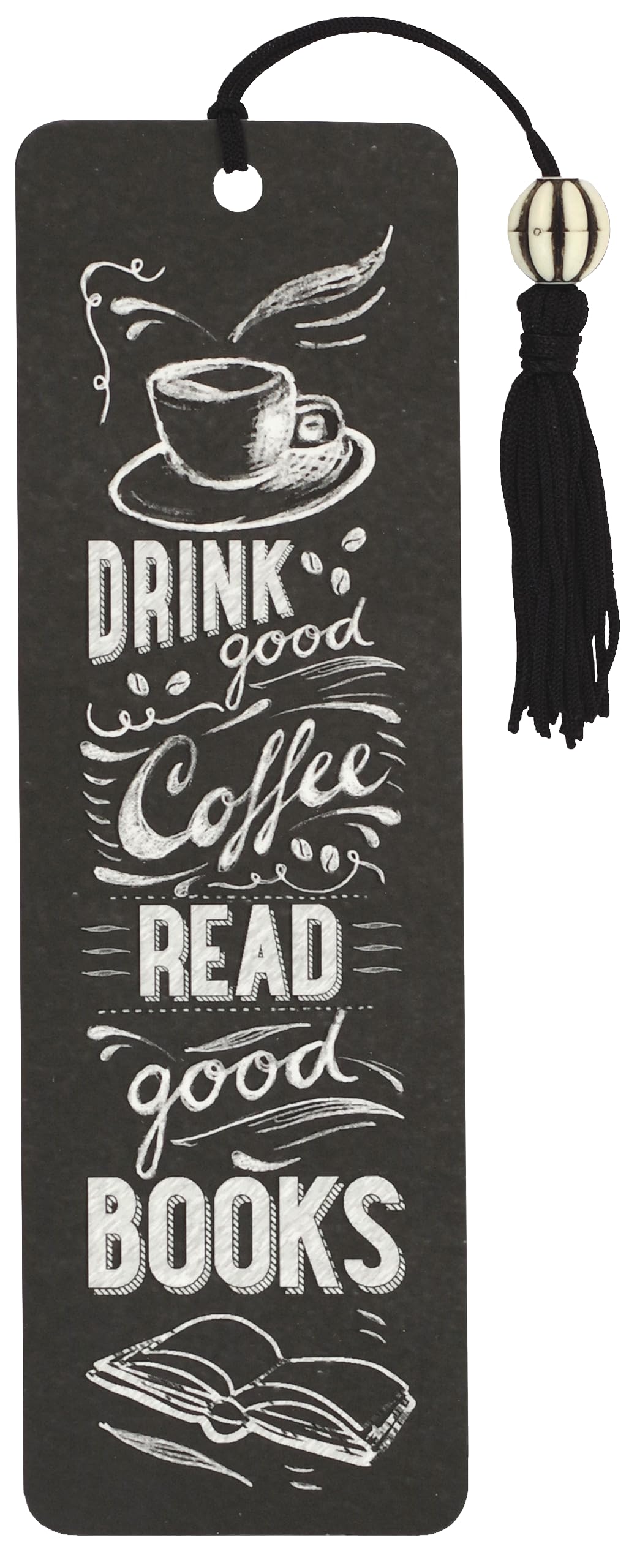 Coffee & Books Beaded Bookmark,1Pc PETER PAUPER PRESS