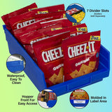 Akro-Mils 30150 Plastic Shelf Bins, Heavy Duty Storage Bins for Garage, Closet, and Drawer Organization, 12-Inch x 6-1/2-Inch x 4-Inch, Blue, 12-Pack Akro-Mils