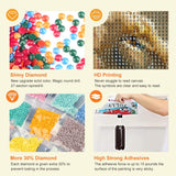 Anuver Lion Diamond Painting Kits for Adults, 5D DIY Diamond Art Kits for Beginners, Full Drill Diamond Painting Kits for Home Wall Decor, 12x12 Inch Anuver