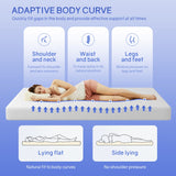 PayLessHere 6 Inch Twin Green Tea Cooling Gel Memory Foam Mattress Twin Size in a Box,Medium-Firm,Pressure Relief&Temperature Regulation,CertiPUR-US Certified,White PayLessHere