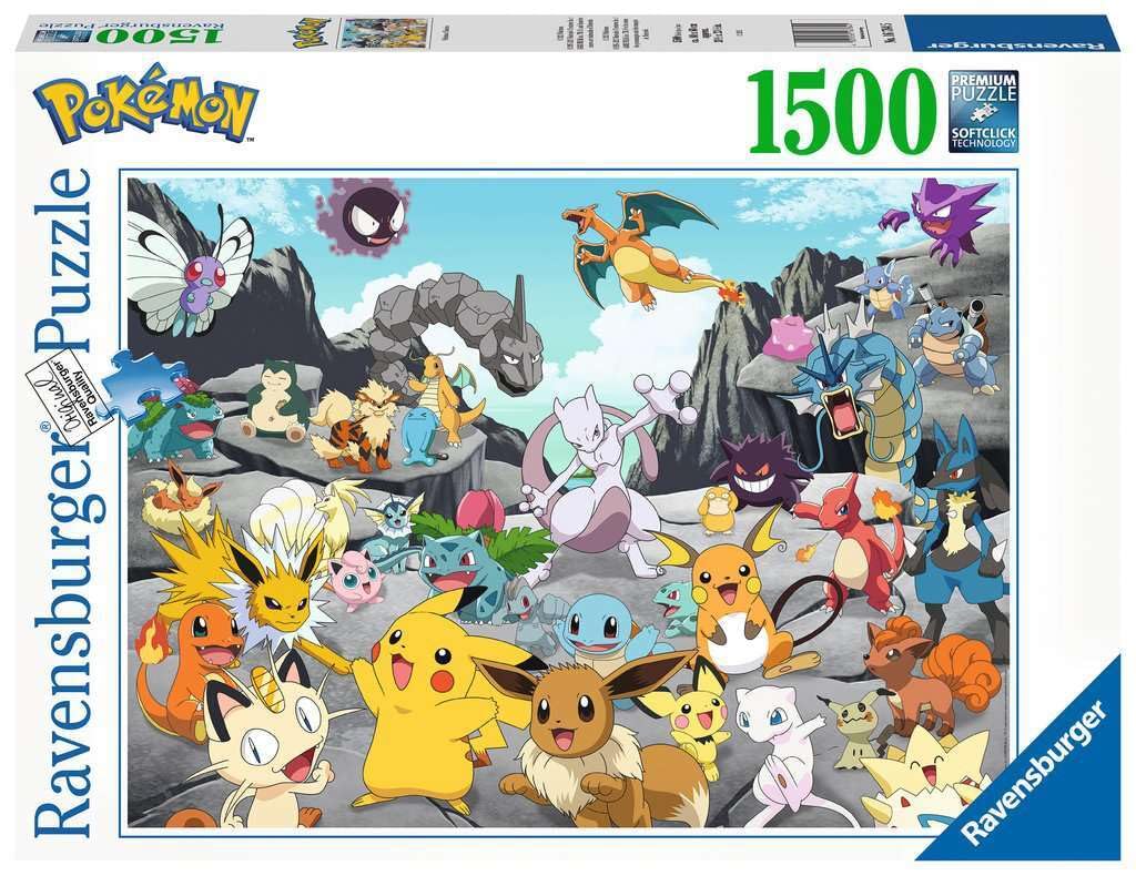 Ravensburger Pokemon Classics 1500 Piece Jigsaw Puzzles for Adults & Kids Age 12 Years Up