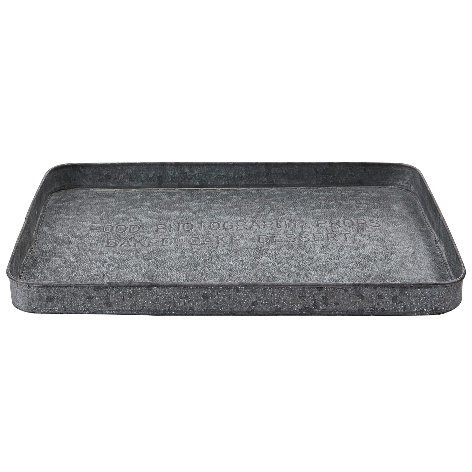 Rectangular Galvanized Metal Tray Vintage Bathroom Storage Home Decora ...