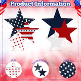 Chunful 3 Pcs Memorial Day Wooden Table Signs Independence Day Table Decor Patriotic Freestanding Double Side Sign Farmhouse Wood Block for 4th of July Home Party Supplies Chunful