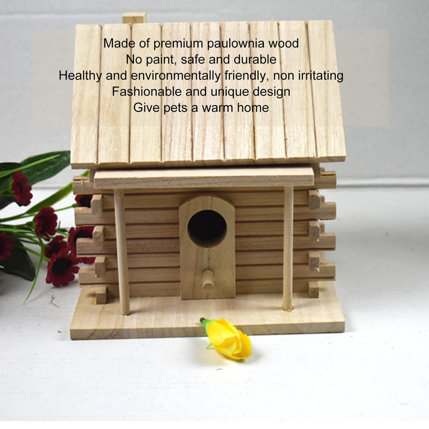 Wooden Birdhouse Kit for Adults to Build, Wooden Birdhouse, Bird Houses for Outside, for Outdoors with Standing Pole for Garden, Yard, Birdhouse Wood Bird House