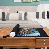 Collectix Premium Felt Puzzle Mat Roll Up for Small Puzzles - Non-Slip and Beautifully Soft - Jigsaw Storage for up to 500 Pieces - Portable Saver, Keeper and Holder Collectix